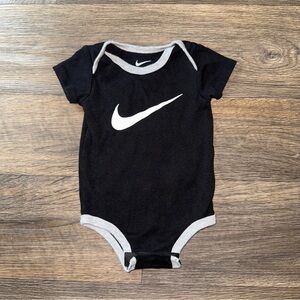 Nike Black and Gray Bodysuit for Effortless Style